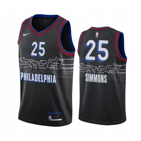 Maillot Basket Philadelphia 76ers Ben Simmons 25 2020-21 City Edition Swingman - Homme